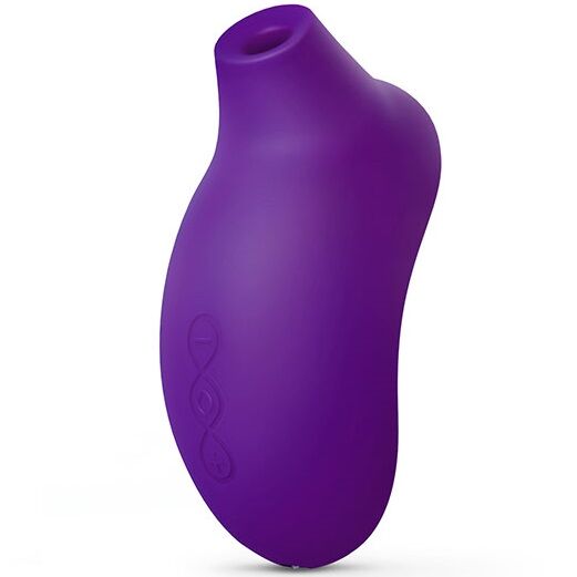 Stimulateur LELO Sona 2 violet, ouverture supérieure et trois boutons discrets sur la façade