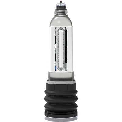 Pompe à eau Bathmate Hydromax 8, cylindre transparent gradué et large soufflet noir à la base