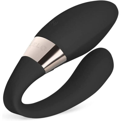Dispositif noir LELO Tiani Harmony en U avec deux branches arrondies et bande métallisée
