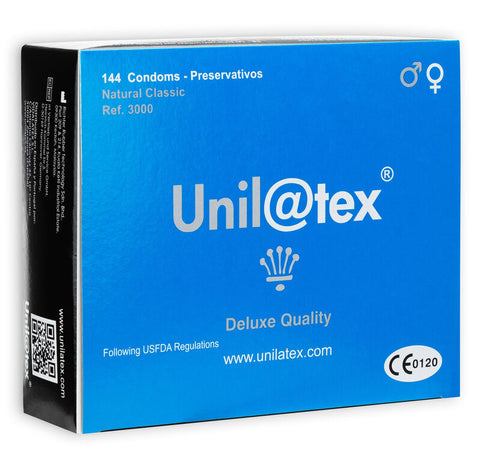 Boîte de 144 préservatifs Unilatex Nature en latex naturel