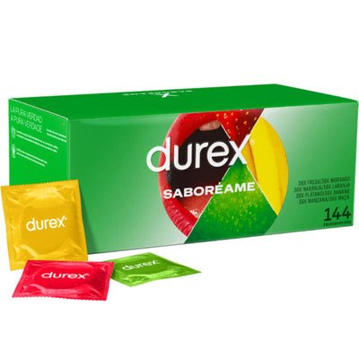 Boîte de 144 préservatifs aromatisés Durex Pleasure Fruits