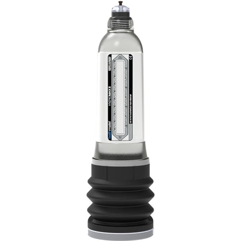 Pompe à eau Bathmate Hydromax 8, cylindre transparent gradué et large soufflet noir à la base