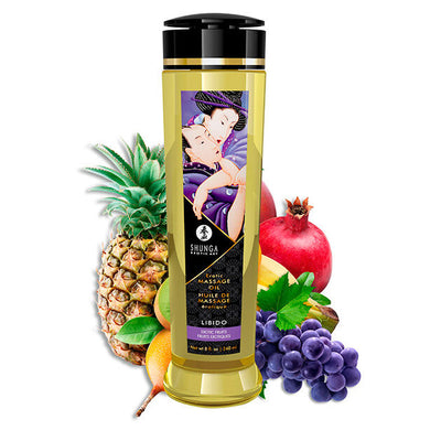 Shunga Libido, huile de massage fruits exotiques 240 ml